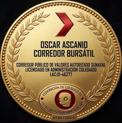 Sello Oficial Oscar Ascanio Corredor Bursátil